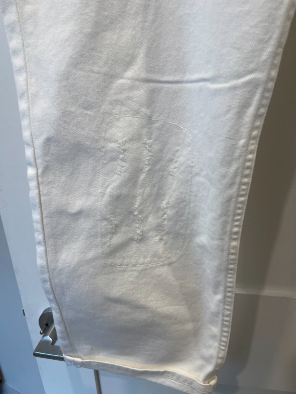 Women's New Ralph Lauren White Cotton Jeans w/Lace Details Sz 16W $195 - Picture 7 of 13